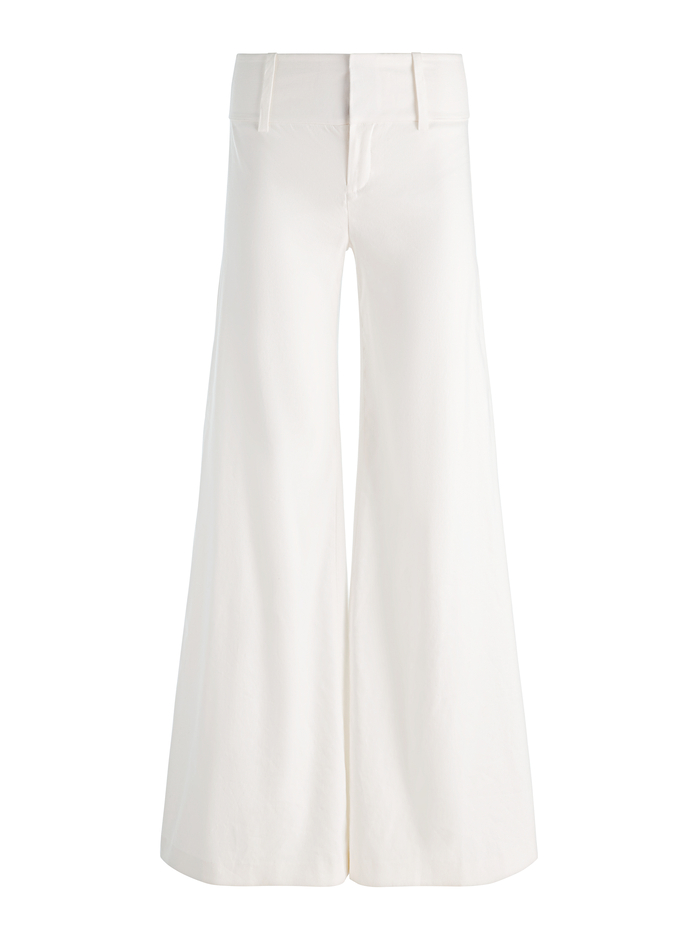 OLIVIA WIDE LEG LINEN PANT - OFF WHITE image 5 - ALICE + OLIVIA