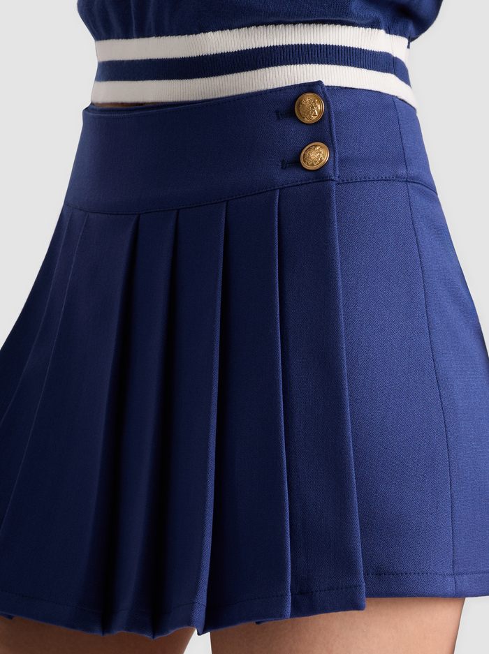 NOAH MINI SKIRT - INDIGO image 3 - Alice And Olivia