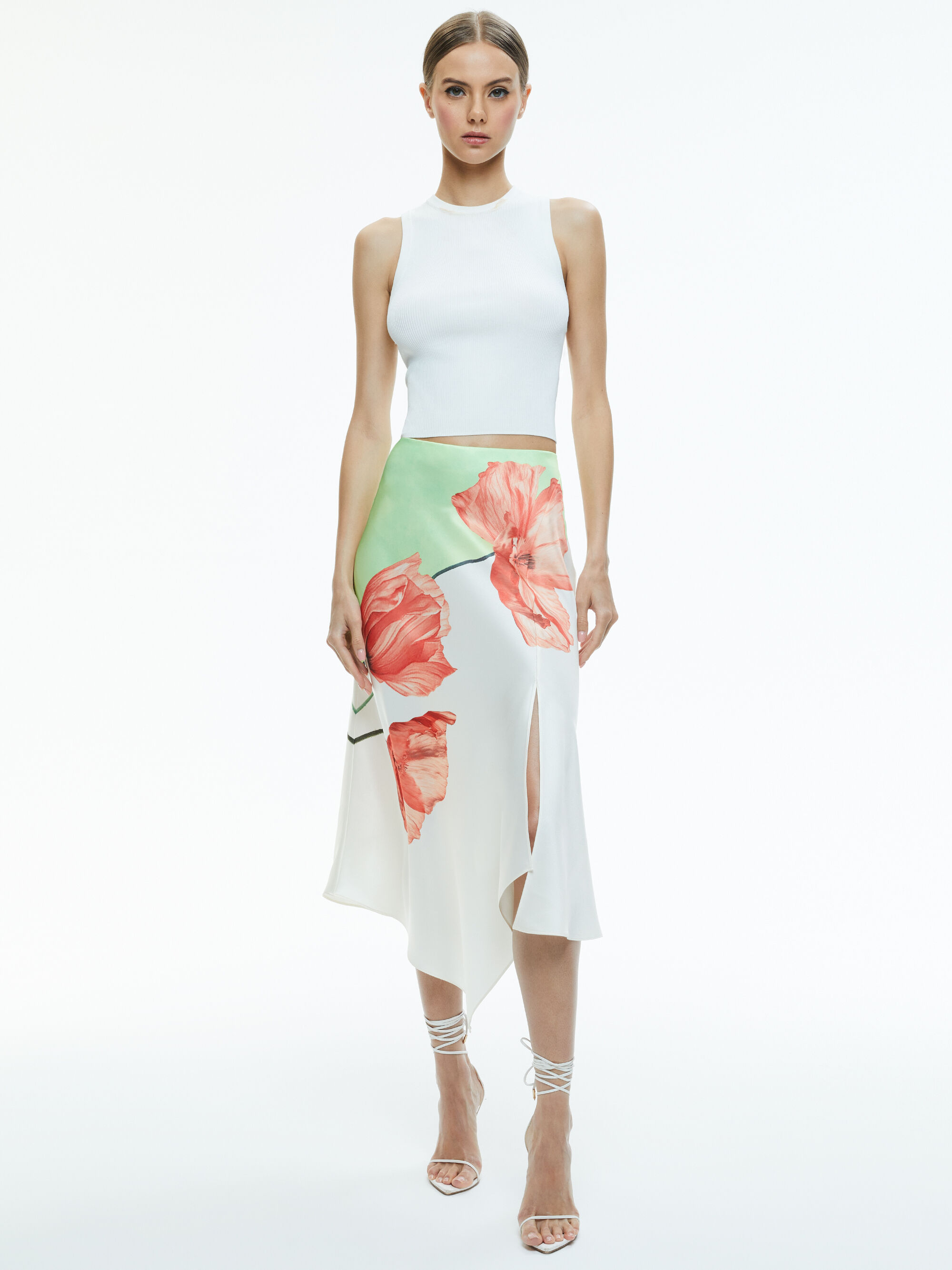 Spirit Blossom Harmony Geometric Three Tier Skirt main image 0