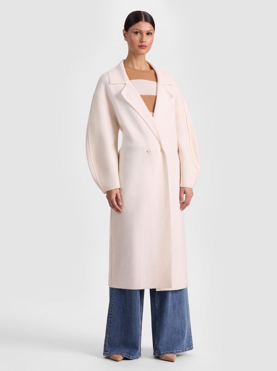 ECRU-WAVERLY COCOON COAT