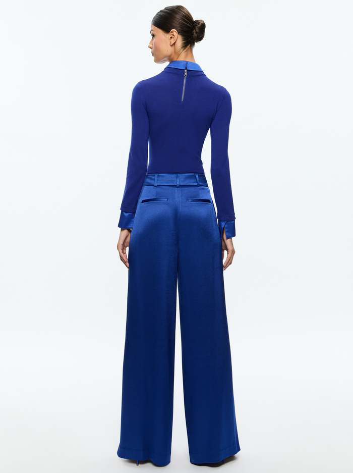 SIMON TROUSER - ROYAL image 2 - Alice And Olivia