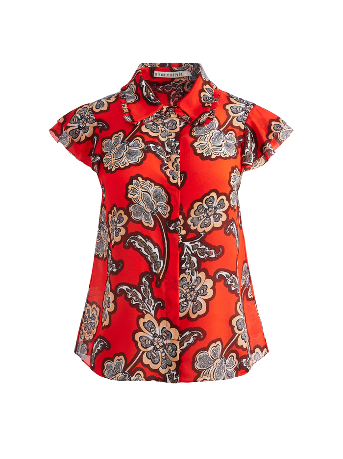 MARTEL BLOUSE - LANDMARK image 5 - Alice And Olivia