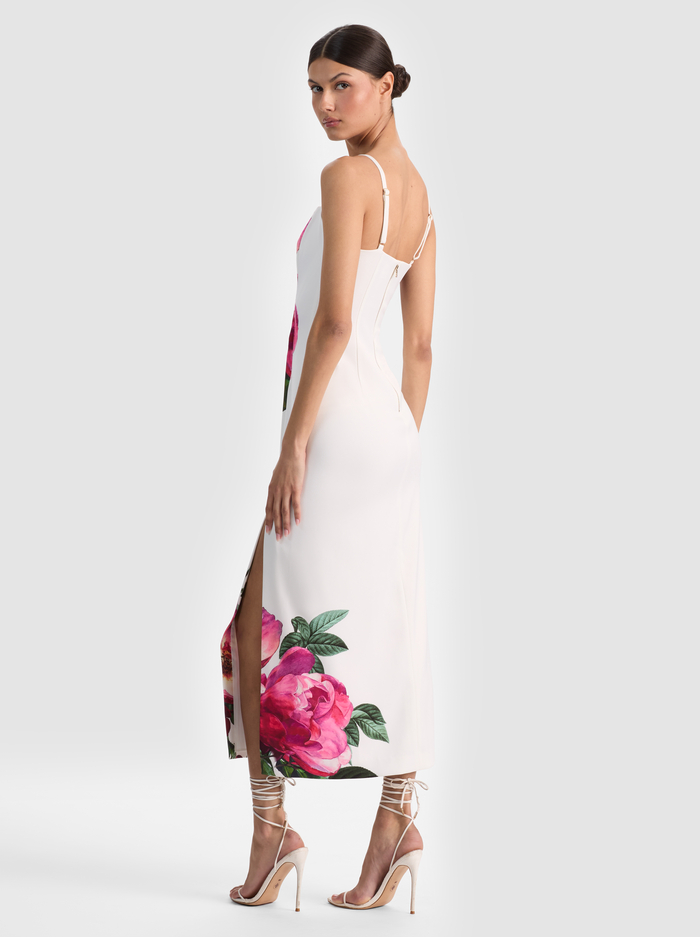 NINA MIDI DRESS - EMPRESS BLOOM OFF WHITE image 2 - ALICE + OLIVIA