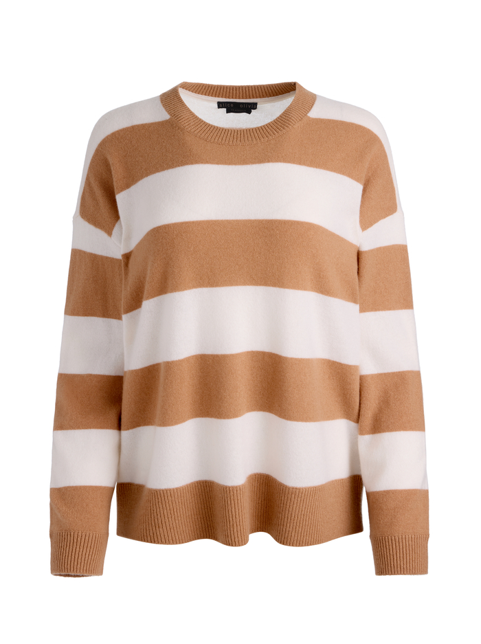 LAURA CASHMERE PULLOVER - PRALINE/ECRU image 5 - ALICE + OLIVIA