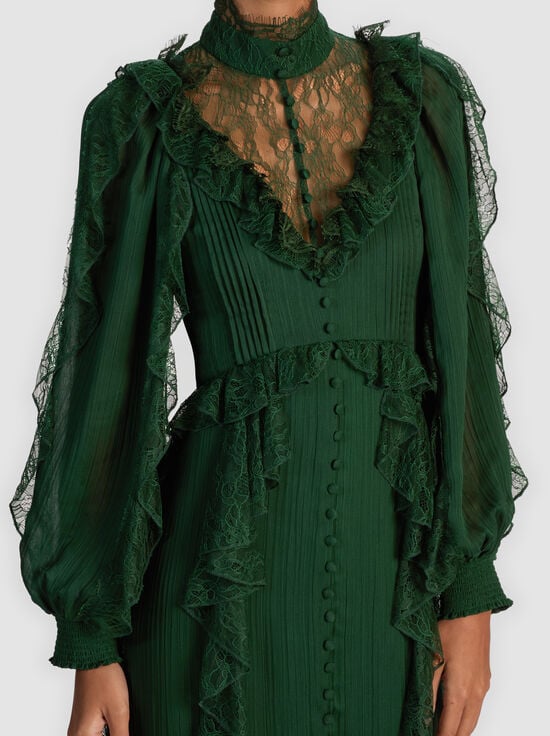 GREEN MYSTIQUE-ELEA MAXI DRESS
