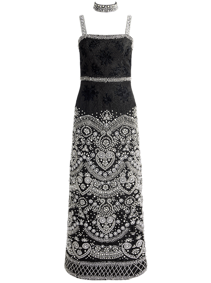 PAIGE MAXI GOWN - BLACK/MULTI image 6 - Alice And Olivia