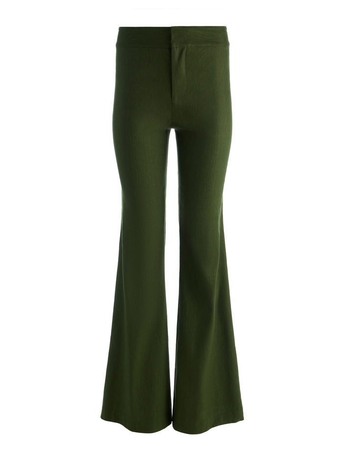 ANDREW LINEN PANT - DARK FERN image 5 - ALICE + OLIVIA