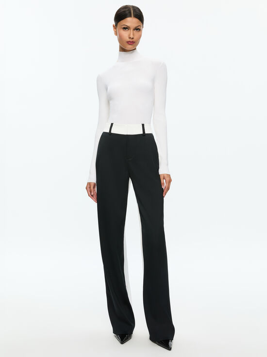 BLACK/OFF WHITE-ALEXANDER TROUSER