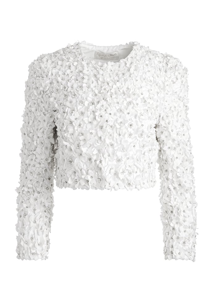 LORNA EMBELLISHED CROPPED JACKET - OFF WHITE image 5 - Alice And Olivia