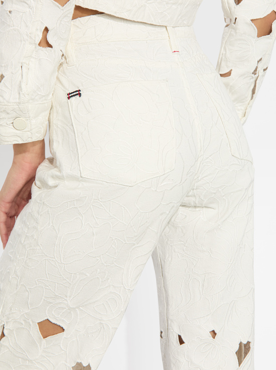 OFF WHITE-WEEZY EYELET JEAN