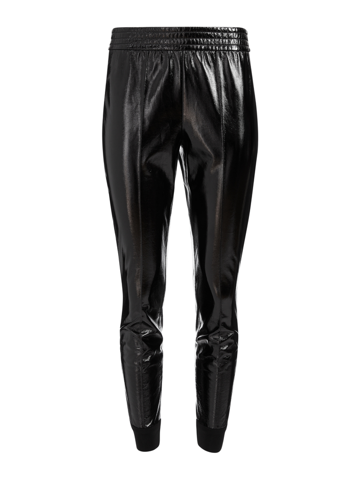TOKYO VEGAN LEATHER JOGGER - BLACK image 5 - Alice And Olivia