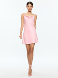 HARMONY MINI SLIP DRESS - ROSE QUARTZ
