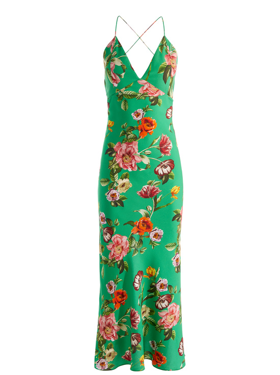 HAMPTONS FLORAL-LOMA MAXI SLIP DRESS