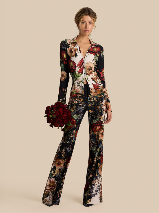 FLORAL RADIANCE-FREYA BUTTON DOWN TOP