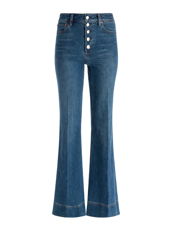 LOLA BLUE-MISSA EXPOSED BUTTON JEAN