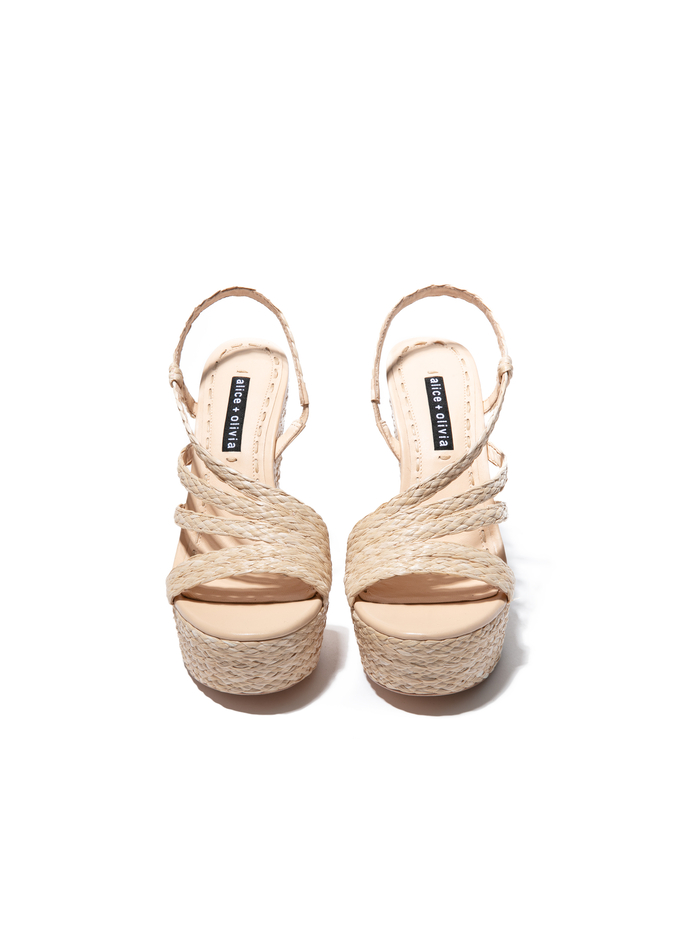 TENLEY WEDGE - LIGHT NATURAL/DESERTO image 1 - Alice And Olivia