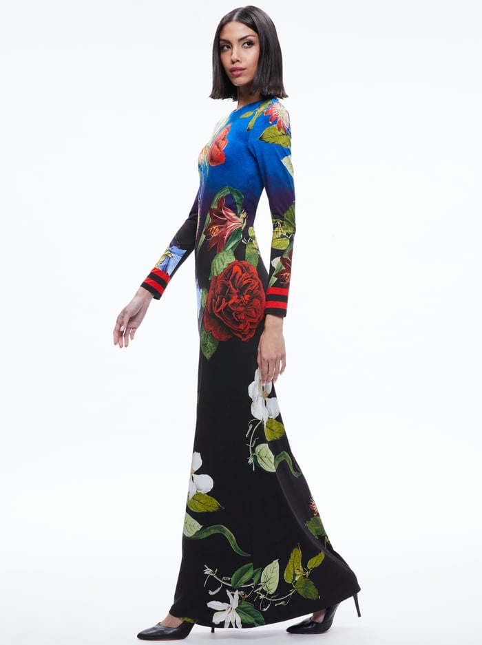 DELORA OPEN BACK MAXI DRESS - LUNCH DATE image 2 - Alice And Olivia