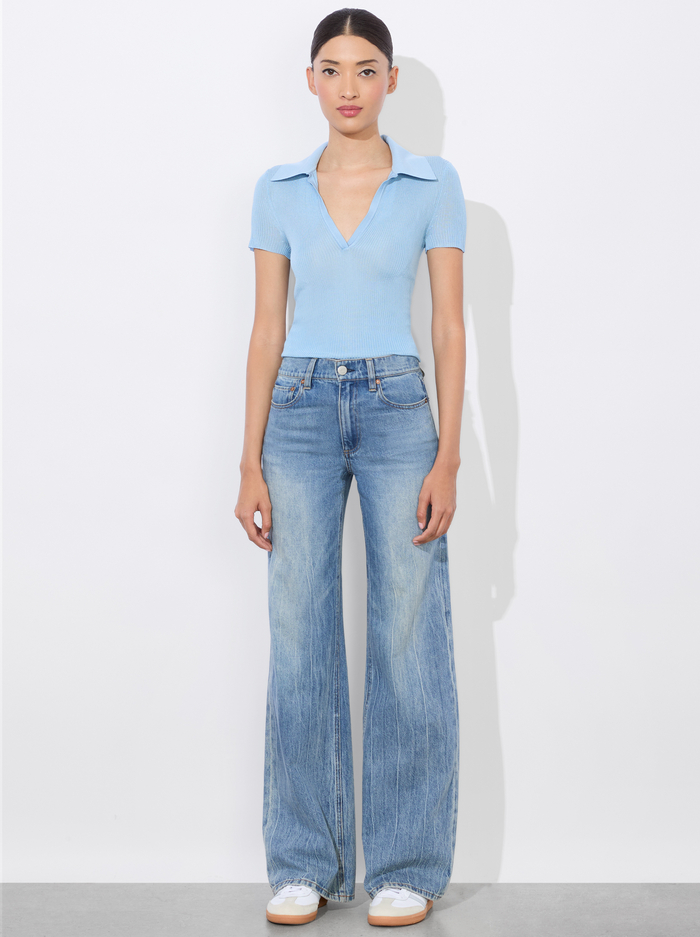 MARTHA POLO - MINERAL BLUE image 4 - Alice And Olivia