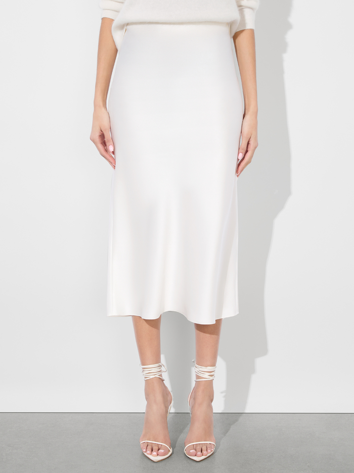 MAEVE SLIP SKIRT - OFF WHITE - Alice And Olivia