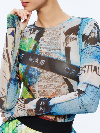 CONFIDENTIAL-A+O X BASQUIAT DELAINA TOP