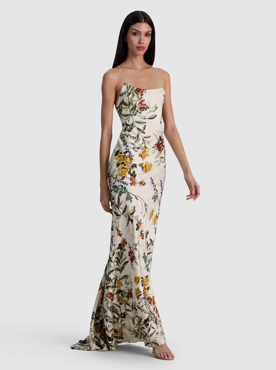 DESERT SPRIGS VANILLA-MONTANA MAXI SLIP DRESS