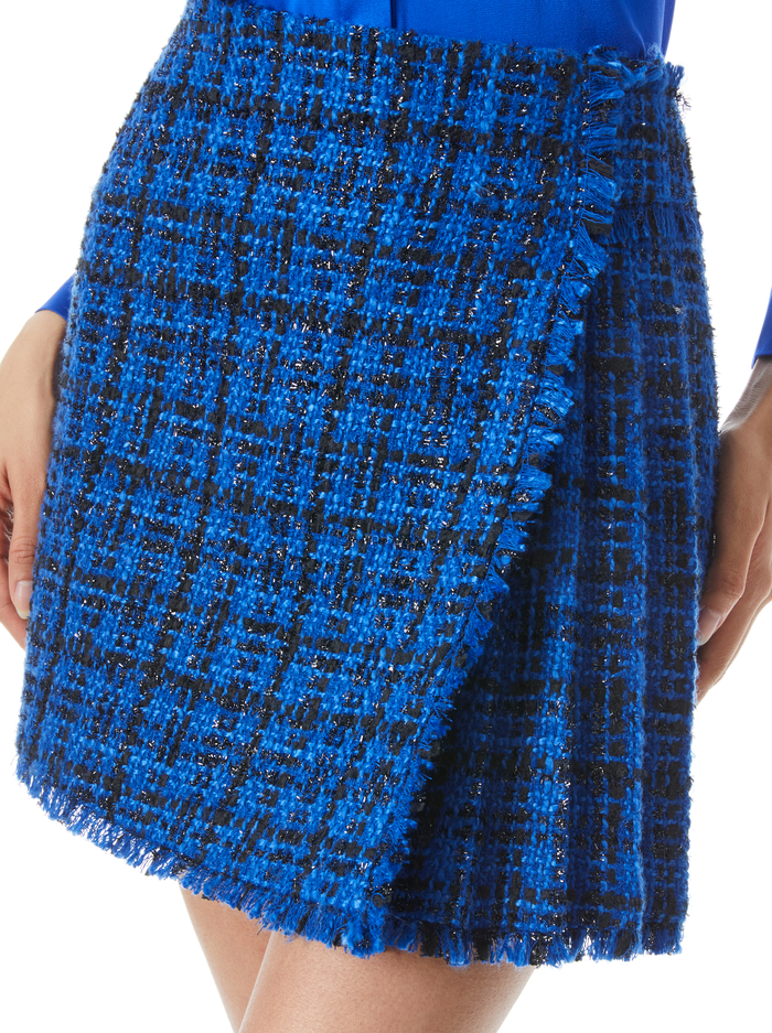 TONI MINI SKIRT - ROYALTY/BLACK image 3 - Alice And Olivia