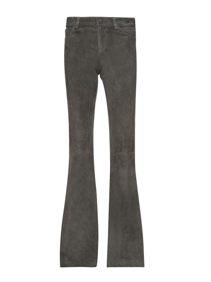 SUEDE BELL PANT - CHARCOAL image 5 - Alice And Olivia