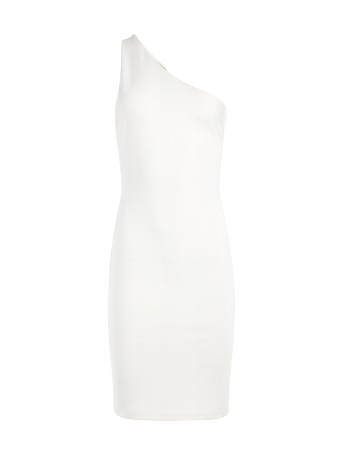 ROSIA ONE SHOULDER MINI DRESS - OFF WHITE image 5 - Alice And Olivia