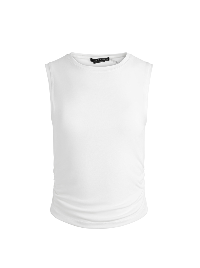 KAPPA CROPPED TANK - OFF WHITE image 5 - Alice And Olivia