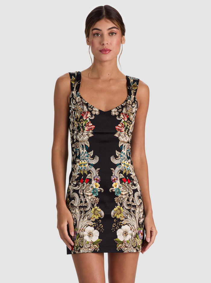 RENEE FITTED MINI DRESS - FREE SPIRIT image 3 - ALICE + OLIVIA