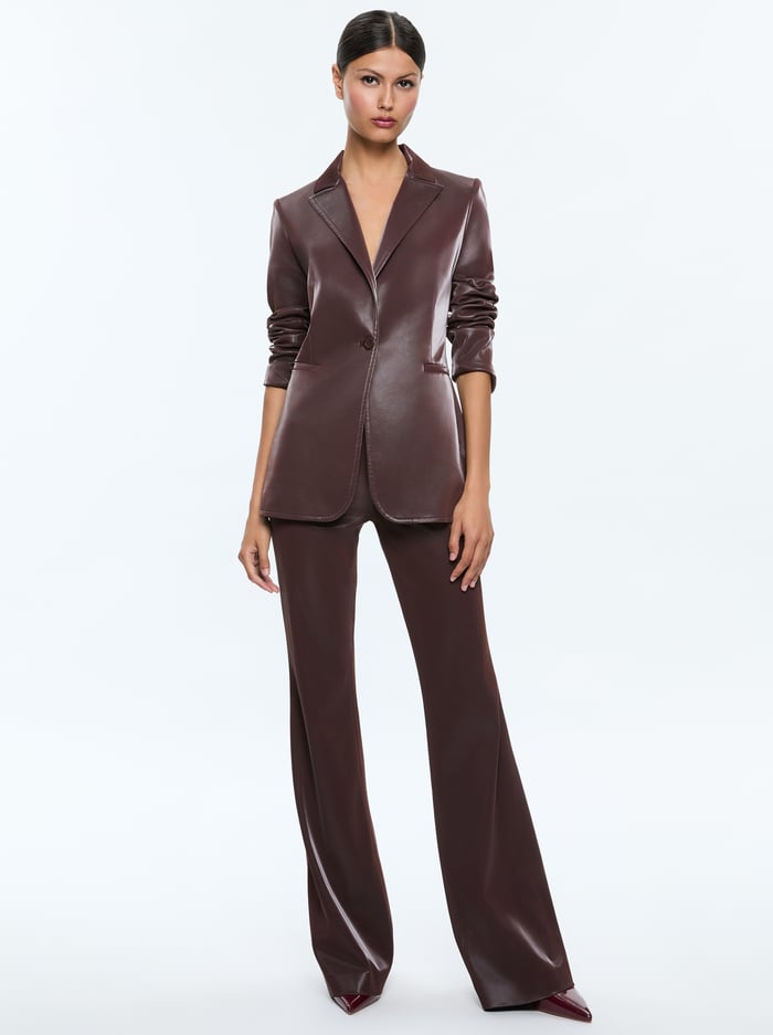 BREANN VEGAN BLAZER - ESPRESSO image 1 - Alice And Olivia