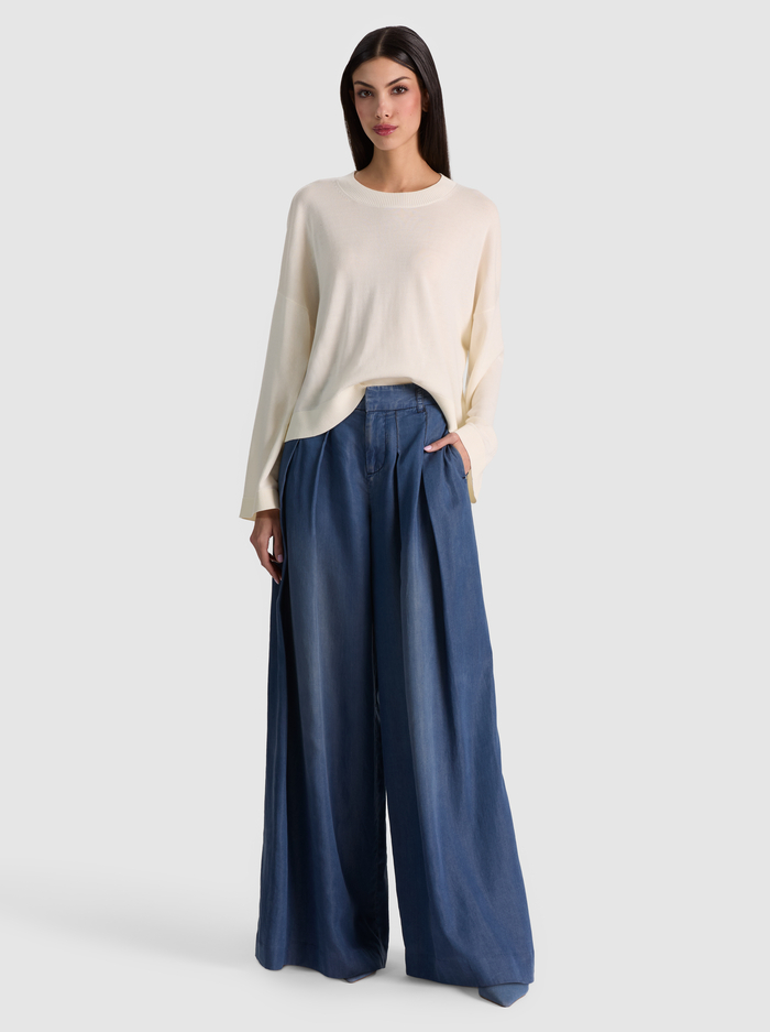 MARGIE WOOL PULLOVER - SOFT WHITE image 1 - ALICE + OLIVIA