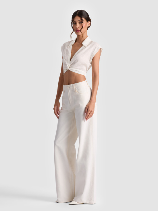 OFF WHITE-MILA CROPPED TOP