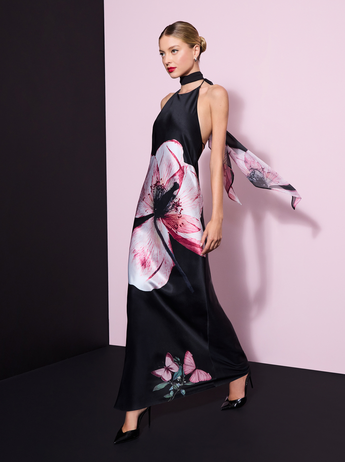 MONTANA TIE BACK GOWN - LUNA FLORAL image 6 - Alice And Olivia