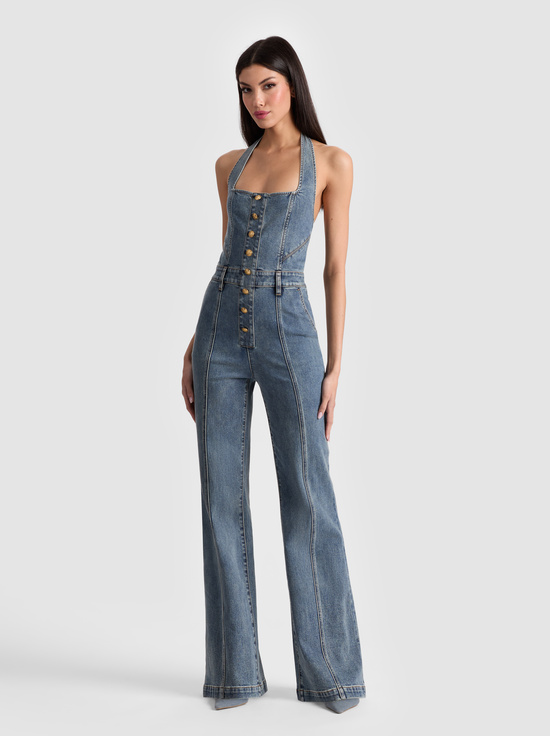 ALBERTINE BLUE-PENNIE DENIM JUMPSUIT
