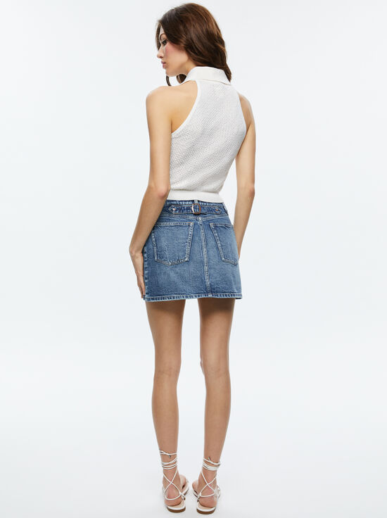 SOFT WHITE-MILES COLLARED TANK