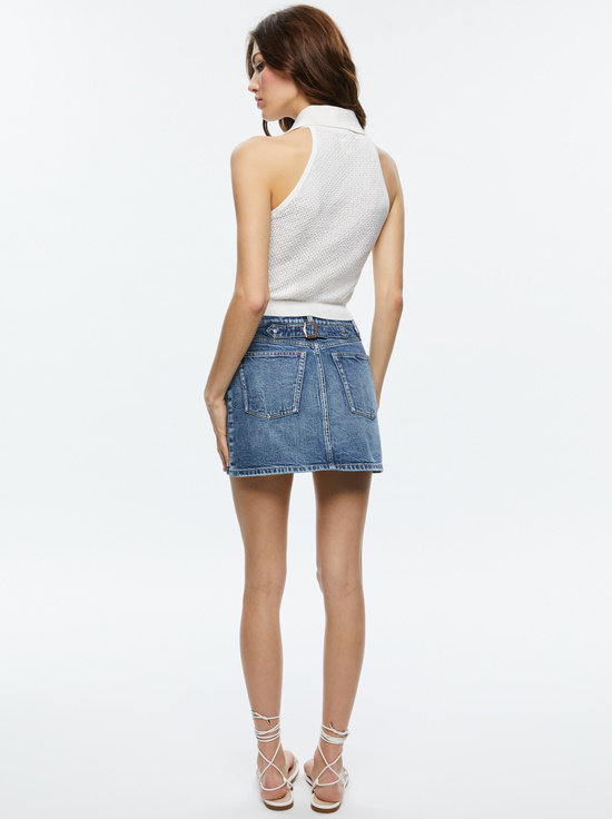 SOFT WHITE-MILES COLLARED TANK