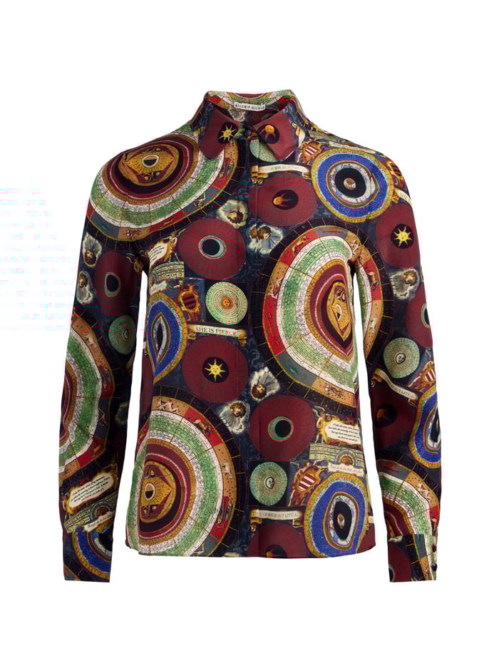 WILLA SILK BLOUSE - HANDS OF TIME image 5 - Alice And Olivia