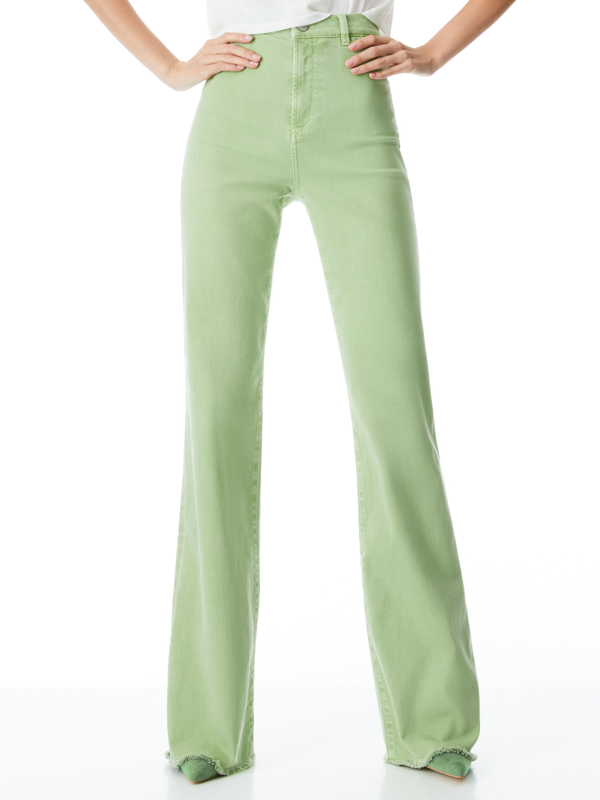 Alice and olivia gorgeous wide leg jeans cheap