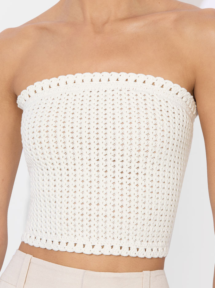 ALISON TUBE TOP - SOFT WHITE image 3 - Alice And Olivia