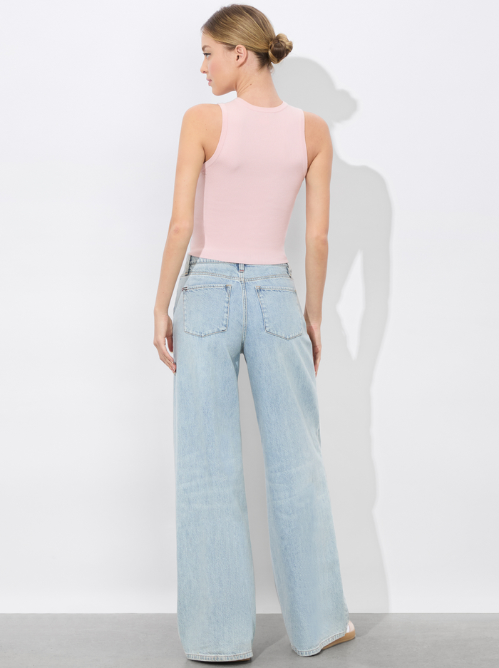 TONITA RIBBED TANK - SHELL PINK image 2 - Alice And Olivia