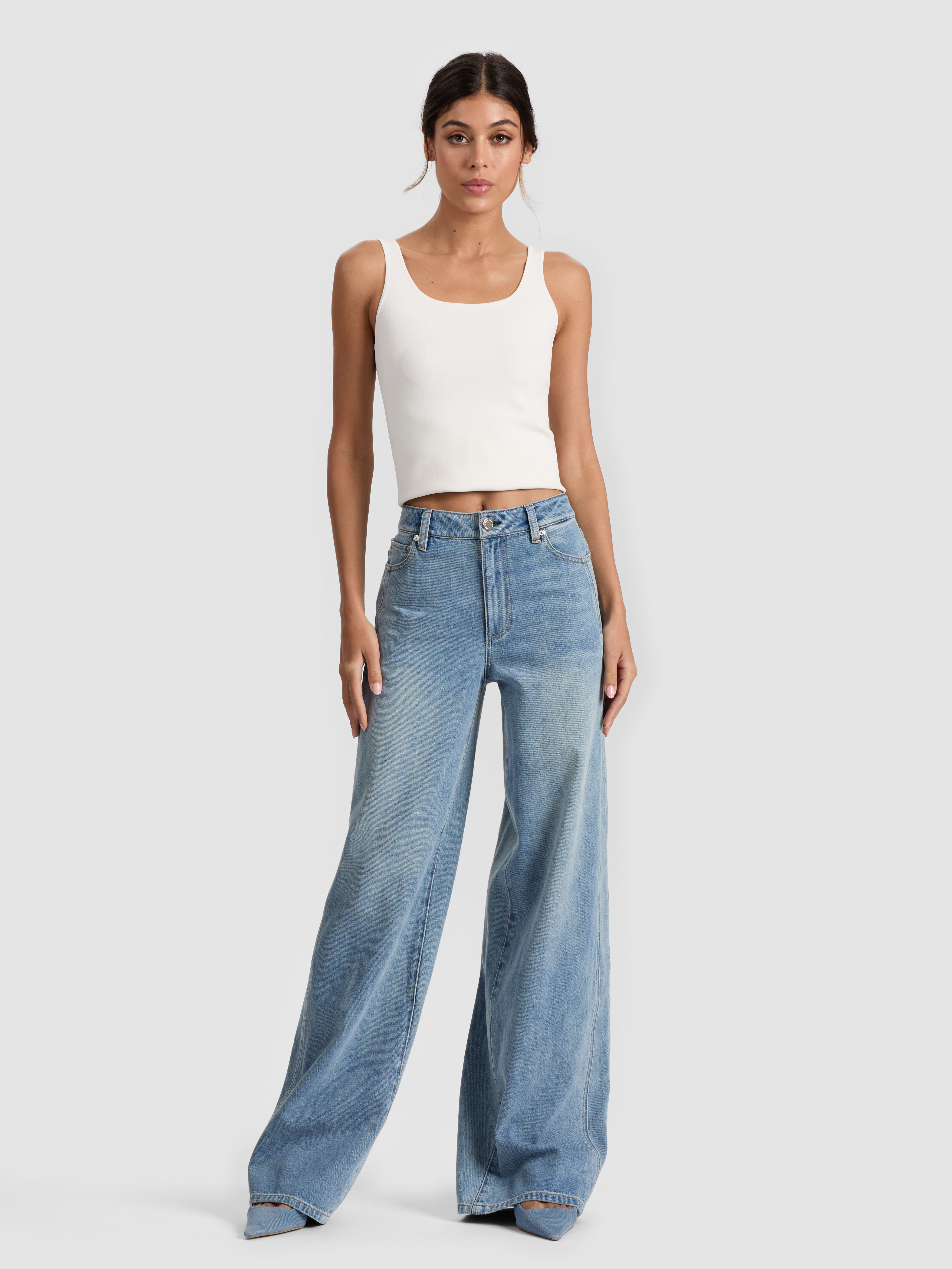 Amazing Jean In Laser Paisley | Alice + Olivia