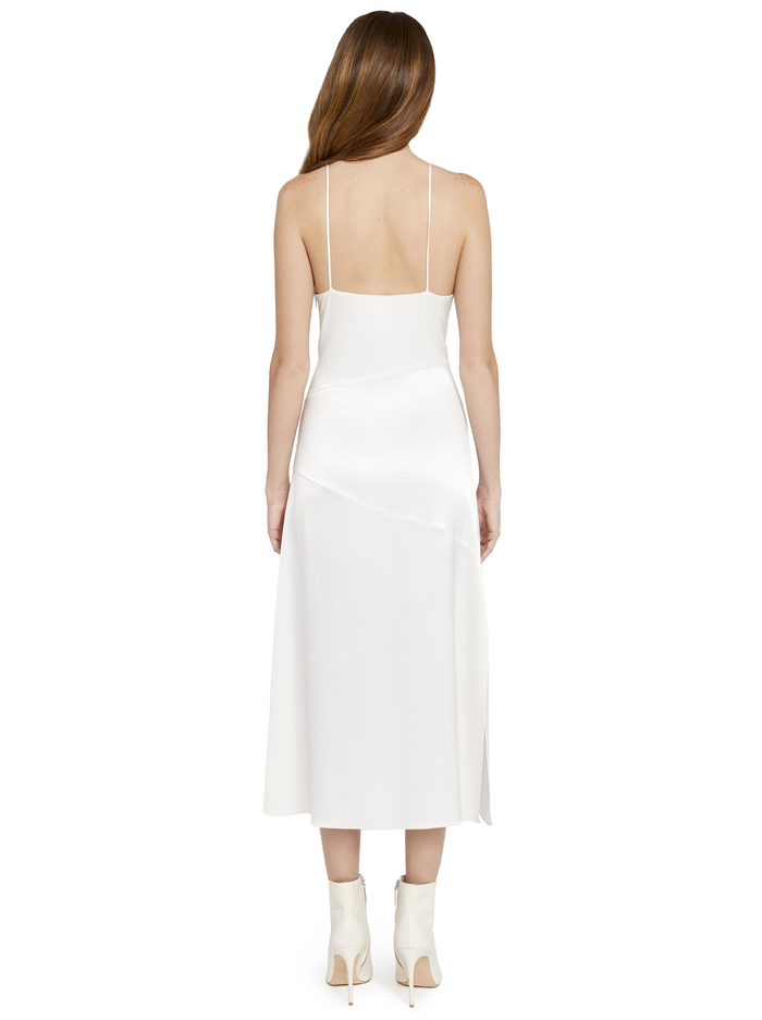 KAYLA SEAMED SLIP MIDI DRESS - OFF WHITE image 3 - Alice And Olivia