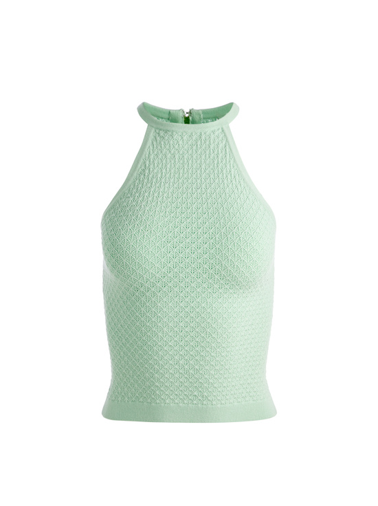 GREEN TEA-HEIDI POINTELLE TANK