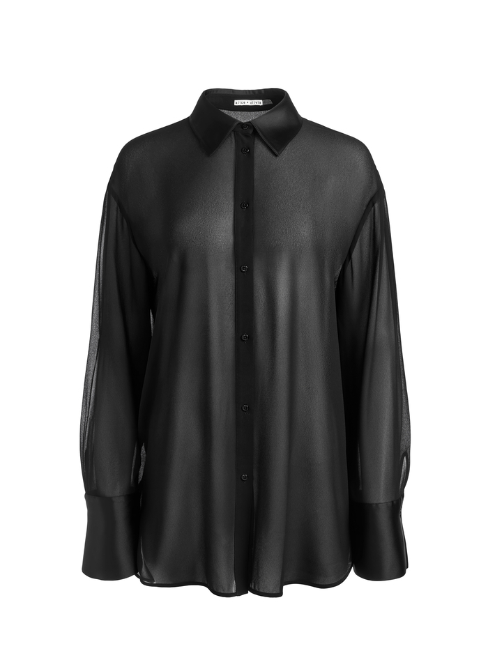 FINELY BUTTON DOWN - BLACK image 5 - Alice And Olivia
