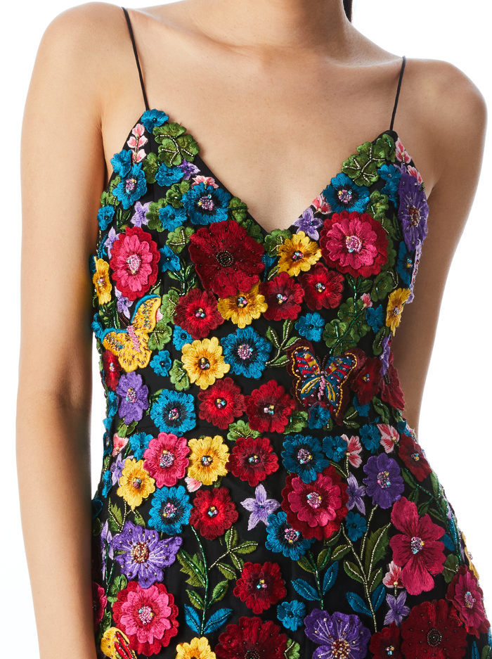 DOMENICA EMBELLISHED BALL GOWN - MULTI image 3 - ALICE + OLIVIA