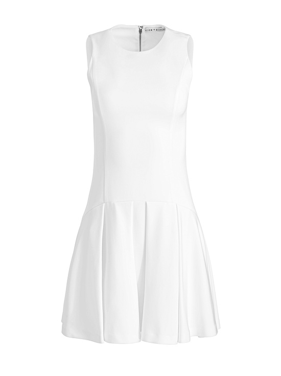 OFF WHITE-ADLEY DROP WAIST MINI DRESS