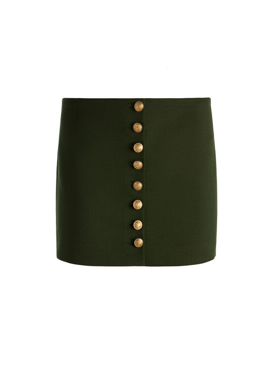 DARK OLIVE-RUBI MINI SKIRT