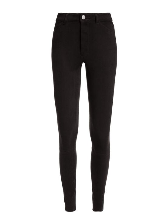 BLACK-MIKAH SUEDE PANT