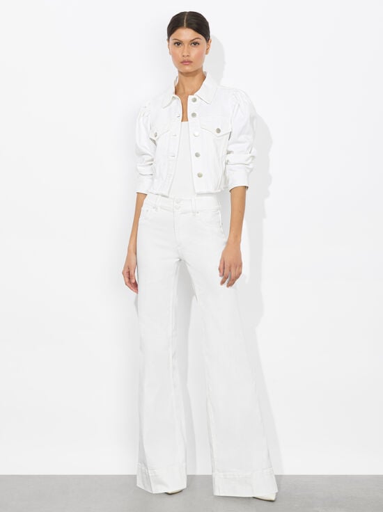 WHITE-LANA DENIM JACKET